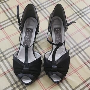 Freed of London Peep Toe Dance Shoes Dance Steps Size 5 E 7.5